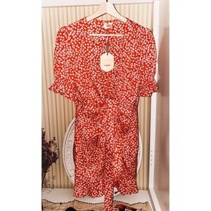 Red Floral Dress